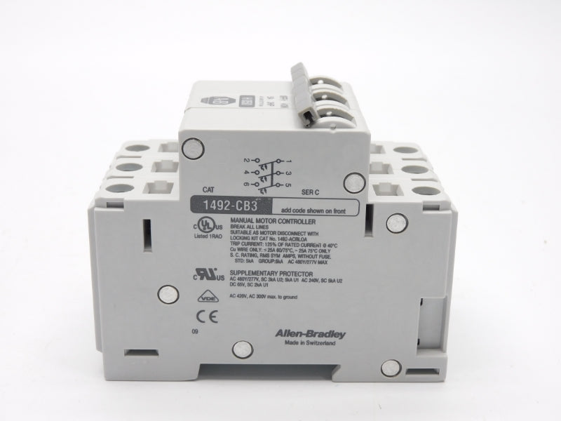 ALLEN BRADLEY 1492-CB3H050 SER. C 277V 5A (WH) NSMP