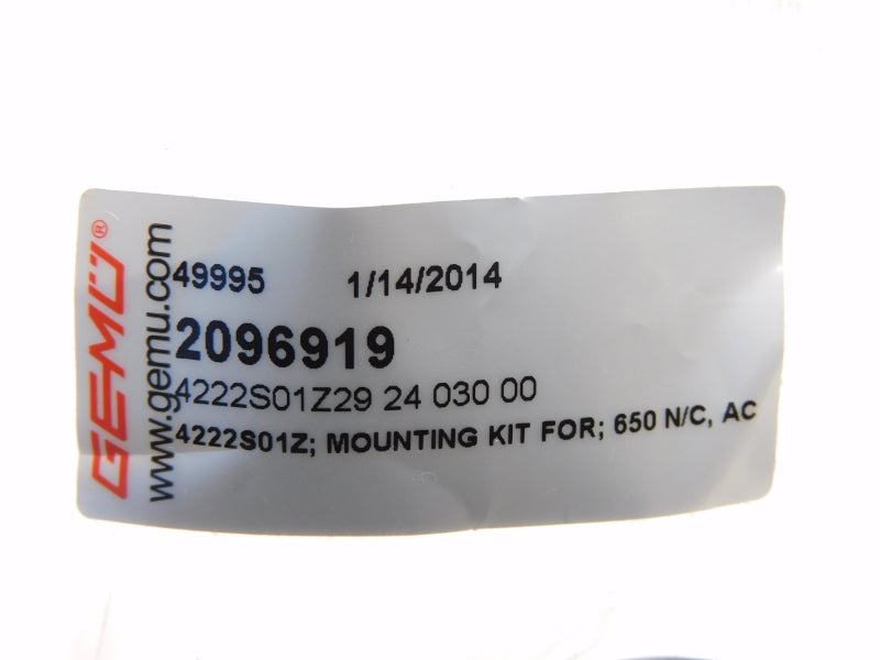 GEMU 4222S01Z292403000 2096919 (AS PICTURED) NSMP