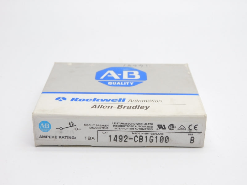 ALLEN BRADLEY 1492-CB1G100 SER. B 277V 10A (GY/BL) NSMP