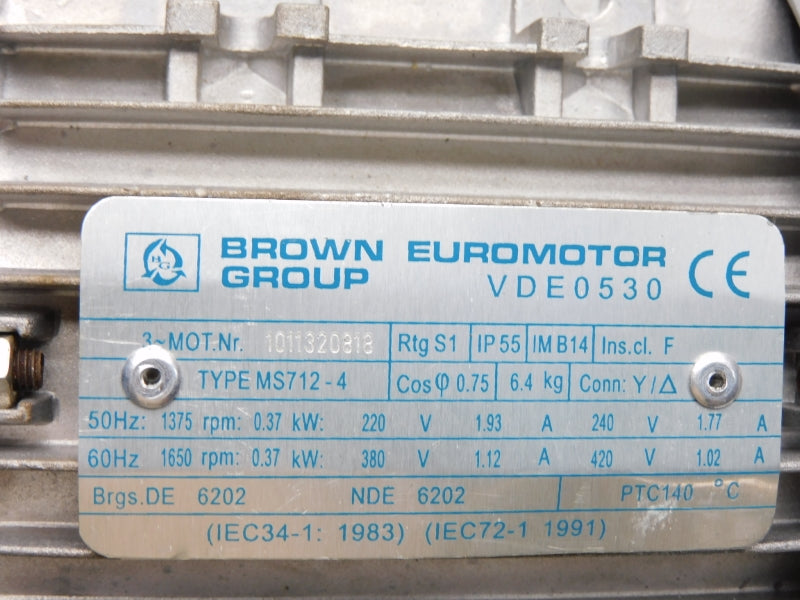 BROWN GROUP MS712-4 1011320818 BV11-WO-2000-03743 420V 1.93A NSNP
