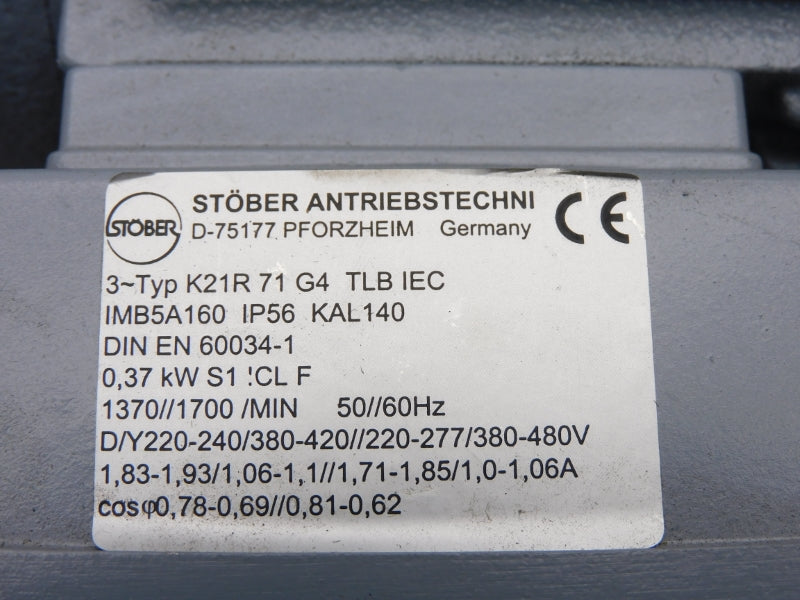 STOBER K21R71G4TLBIEC S102VG0580R170FD71L4 380-480V 1,83-1,93A NSNP