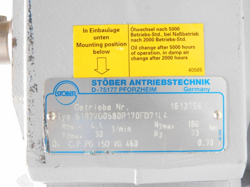 STOBER K21R71G4TLBIEC S102VG0580R170FD71L4 380-480V 1,83-1,93A NSNP