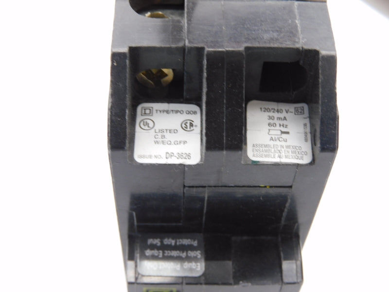 SQUARE D QOB240GFP 120/240V 40A UNMP