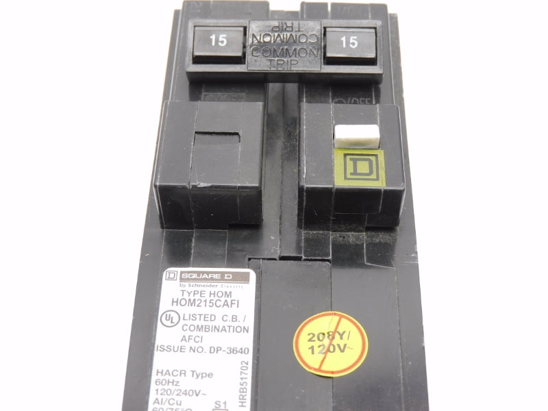 SQUARE D HOM215CAFI 120/240V 15A (AS PICTURED) NSNP