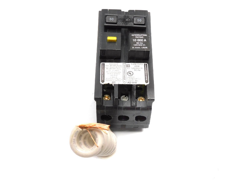 SQUARE D HOM250GFI 120/240V 50A (AS PICTURED) NSNP