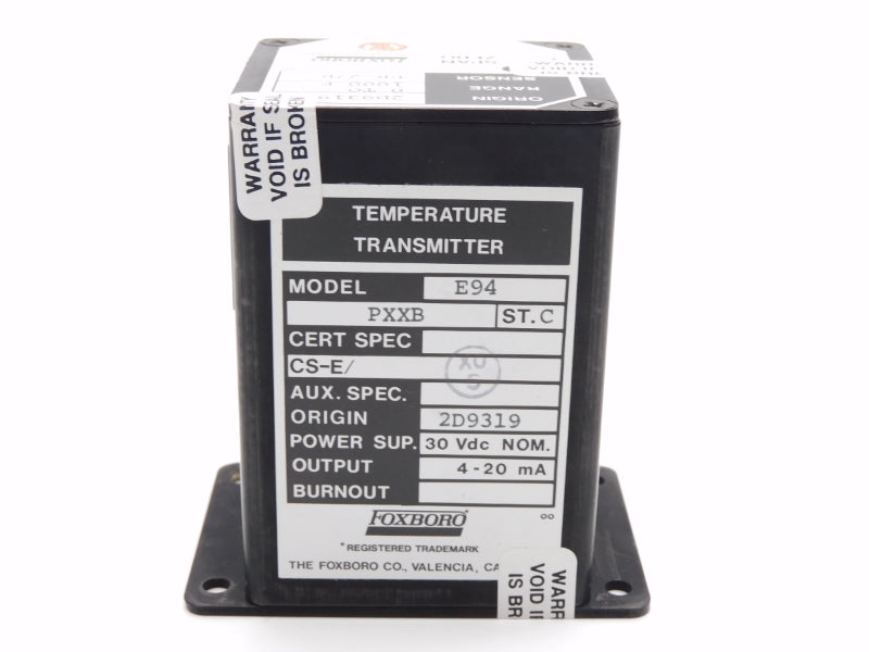 FOXBORO E94PXXB 30VDC 0-1000'F NUPI