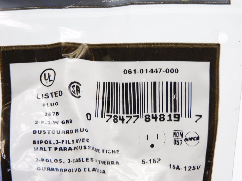 LEVITON 061-01447-000 125V 15A NSMP