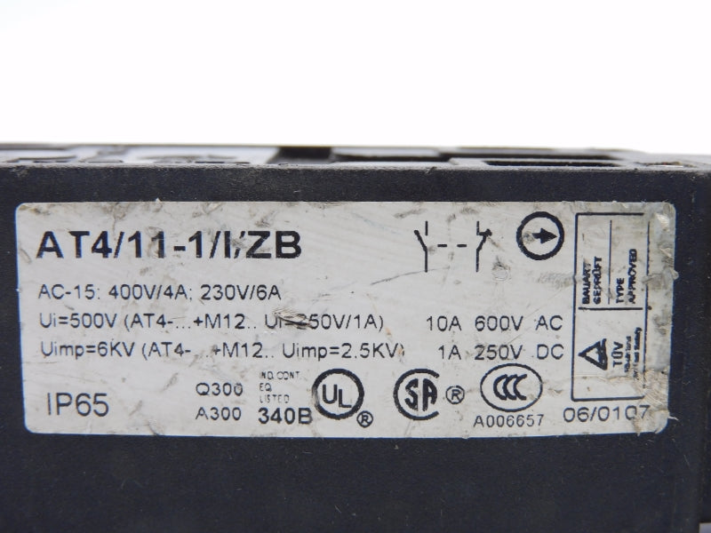KLOCKNER MOELLER AT4/11-1-/I/ZB 600VAC 10A UNMP