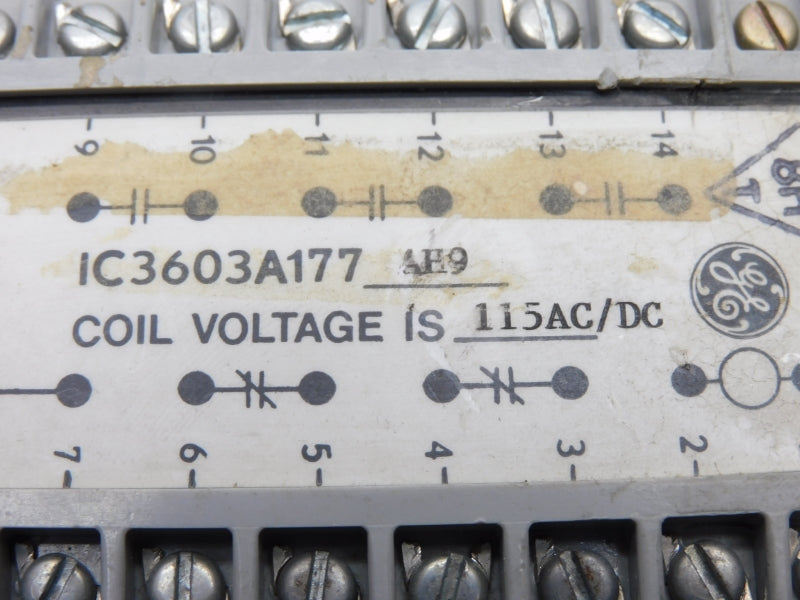 GENERAL ELECTRIC IC3603A177AH9 115VAC/DC UNMP