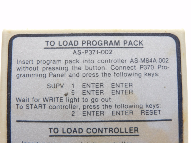 GOULD MODICON AS-P371-002 UNMP