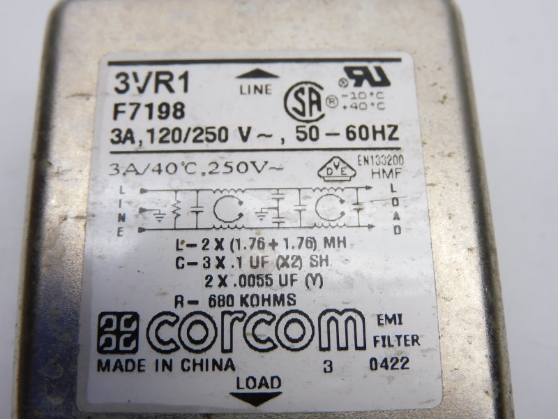 CORCOM 3VR1 250V 3A UNMP