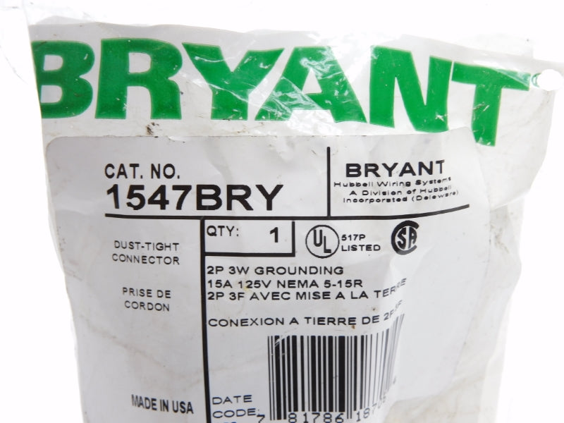 BRYANT 1547BRY 125V 15A NSMP