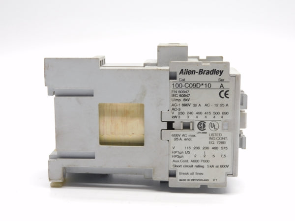 ALLEN BRADLEY 100-C09DJ10 SER. A 24VDC 32A UNMP