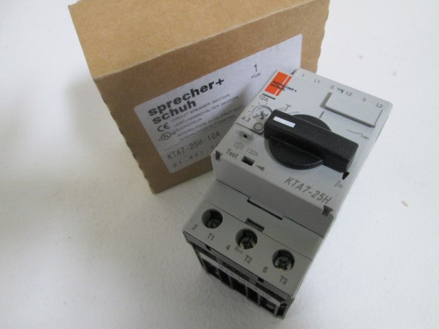 SPRECHER+SCHUH CIRCUIT BREAKER KTA7-25H-10A *NEW IN BOX*