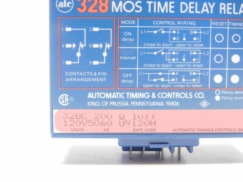 ATC 328C200Q10XX 120V 7A NSMP