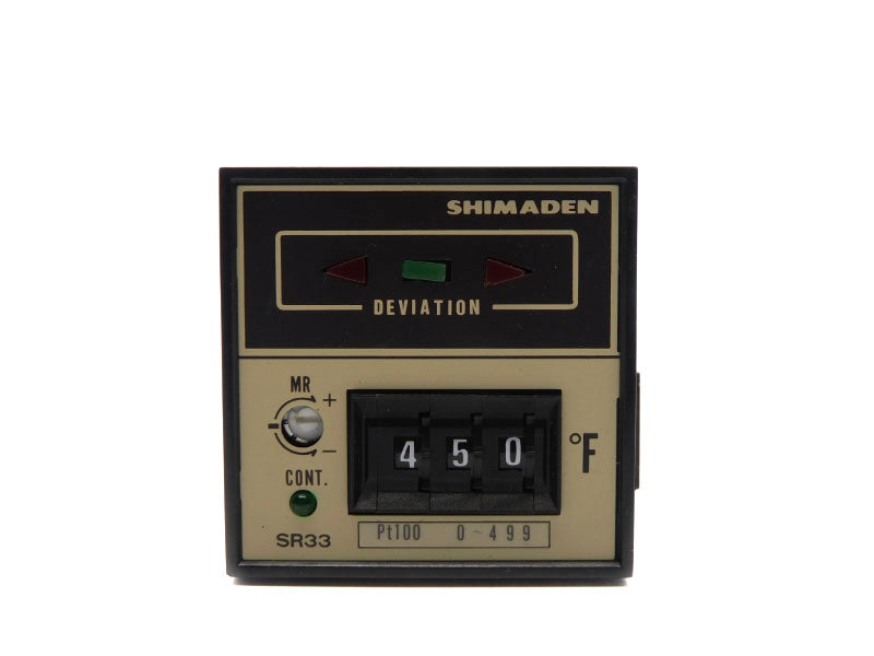 SHIMADEN SR33-209Y-12-DP 220/240V 0-499'F UNMP