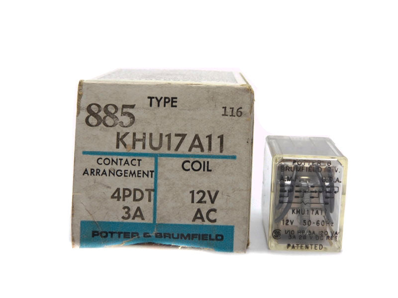 POTTER&BRUMFIELD KHU17A11 12VAC 3A NSMP