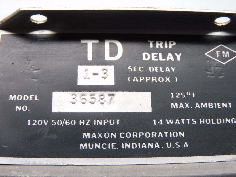 MAXON 36587 120V 1-3S (AS PICTURED) UNMP