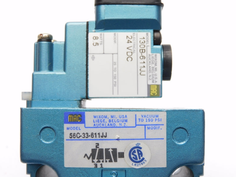 MAC 56C-33-611JJ 24VDC 150PSI NSMP