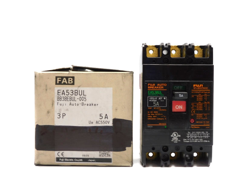 FUJI ELECTRIC BB3BEBUL-005 EA53BUL 550VAC 5A NSMP