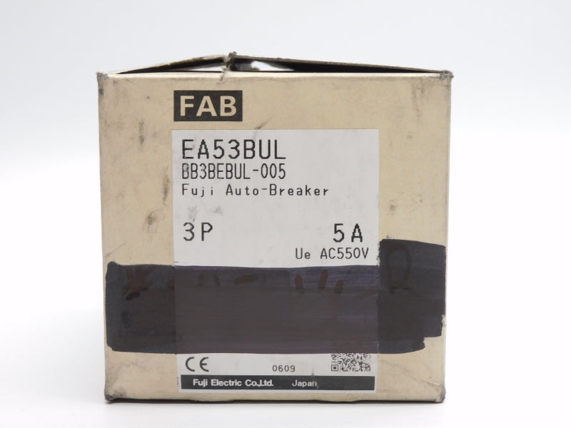 FUJI ELECTRIC BB3BEBUL-005 EA53BUL 550VAC 5A NSMP