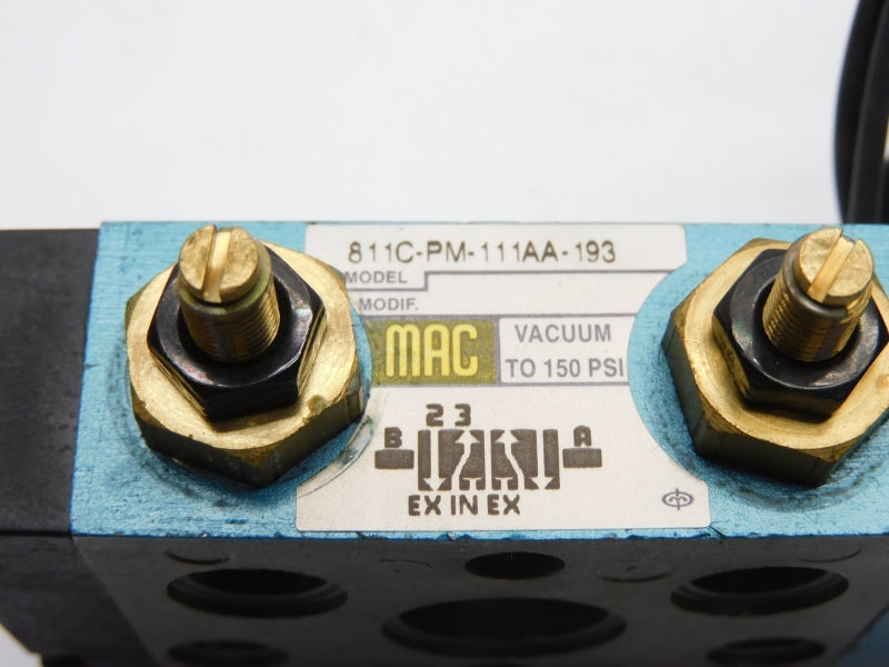 MAC 811C-PM-111AA-193 PME-111AAA 110/120V 150PSI UNMP