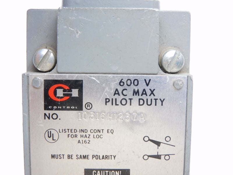 CUTLER HAMMER 10316H1237A 600V UNMP