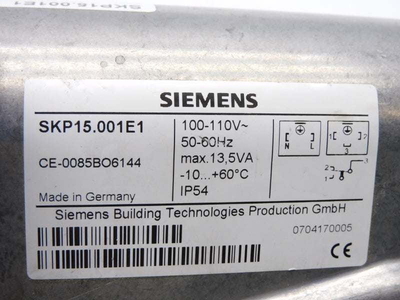 SIEMENS SKP15.001E1 CE-0085BO6144 100-110V UNMP