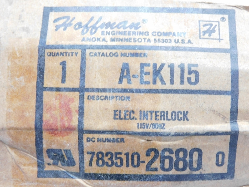 HOFFMAN A-EK115 120/110VAC .100/.120A NSMP