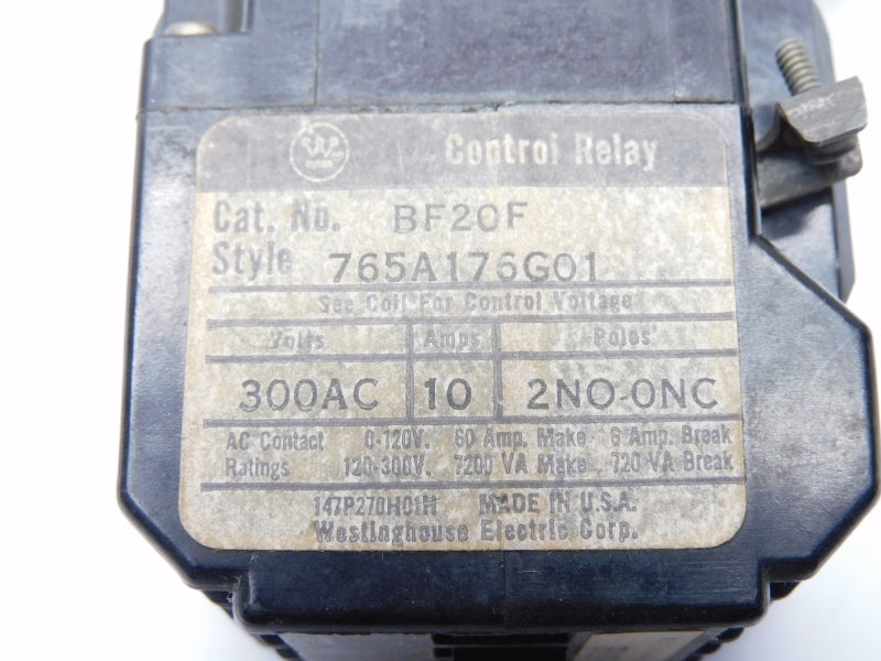 WESTINGHOUSE BF20F 765A176G01 115/120V 10A UNMP