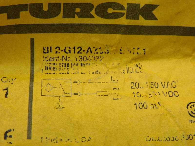 TURCK BI2-G12-AZ33X-B3131 T1304032 10-300VDC NSMP