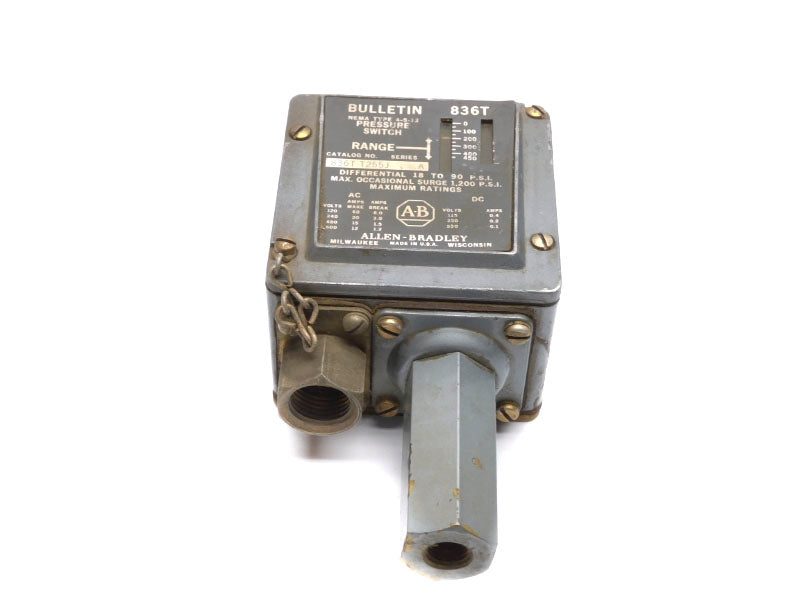 ALLEN BRADLEY 836T-T255J SER. A 600V 60A 1,200PSI UNMP