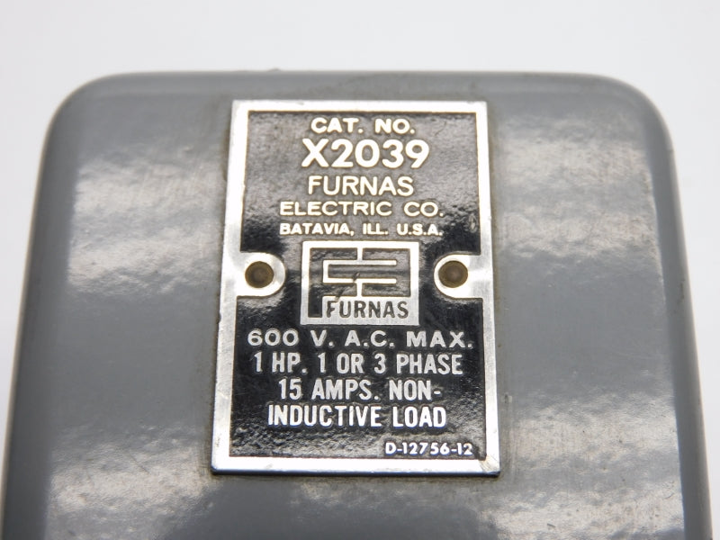 FURNAS X2039 600VAC 15A UNMP