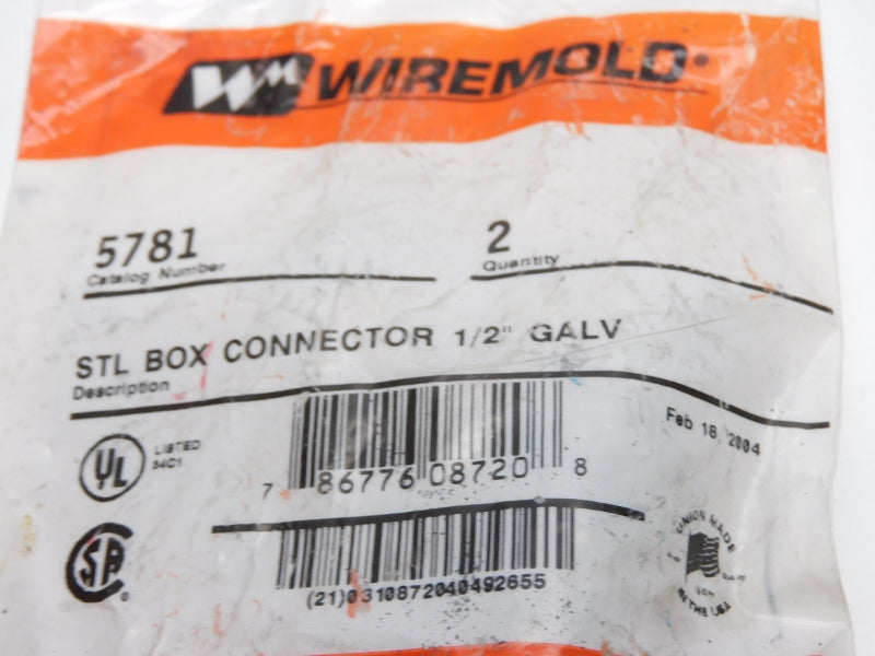 WIREMOLD 5781 1/2" (PKG OF 2) NSMP