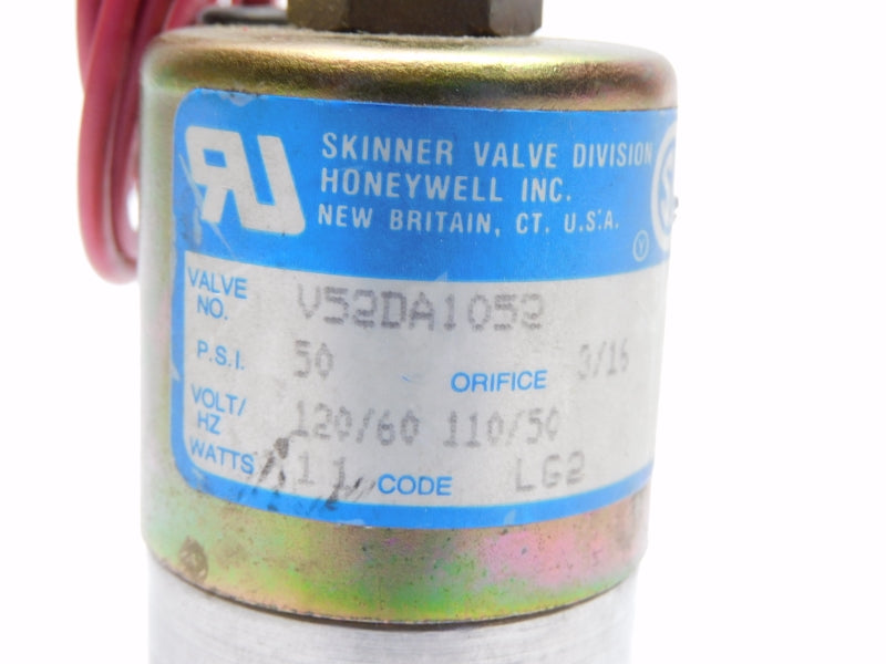 SKINNER VALVE V52DA1052 110/120V 50PSI 3/16" UNMP