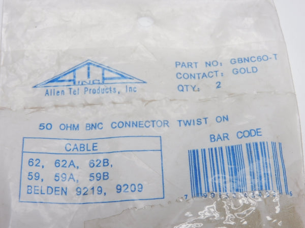 ALLEN TEL PRODUCTS GBNC60-T (PKG OF 2) NSMP