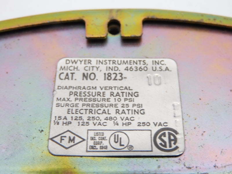 DWYER 1823-10 480VAC 15A 25PSI UNMP