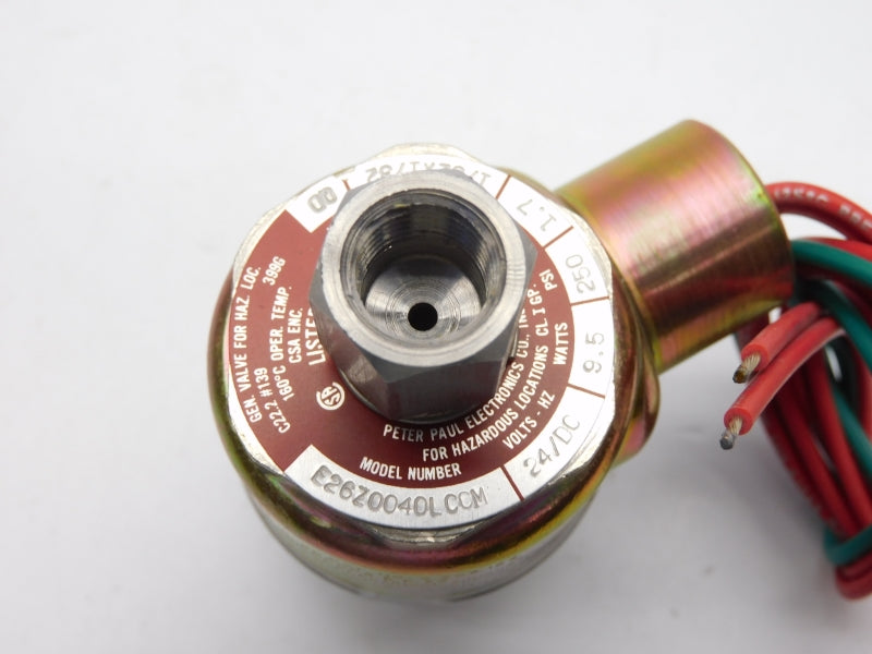 PETER PAUL ELECTRICS E26Z0040LCCM 24VDC 250PSI NSMP