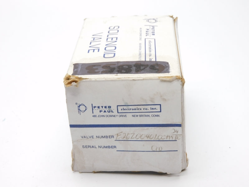 PETER PAUL ELECTRICS E26Z0040LCCM 24VDC 250PSI NSMP