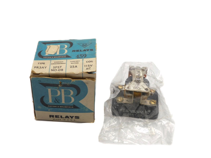 POTTER&BRUMFIELD PR3AY 115VAC 25A NSMP