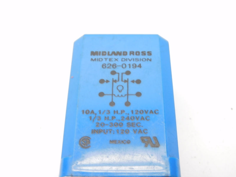 MIDLAND ROSS 626-0194 240VAC 10A 20-300S UNMP