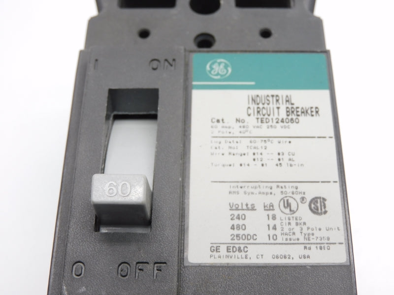 GENERAL ELECTRIC TED124060WL 480V 60A (GREEN) NSMP