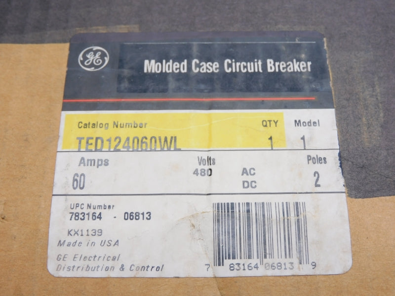 GENERAL ELECTRIC TED124060WL 480V 60A (GREEN) NSMP