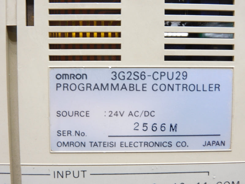 OMRON 3G2S6-CPU29 24VAC/DC UNMP