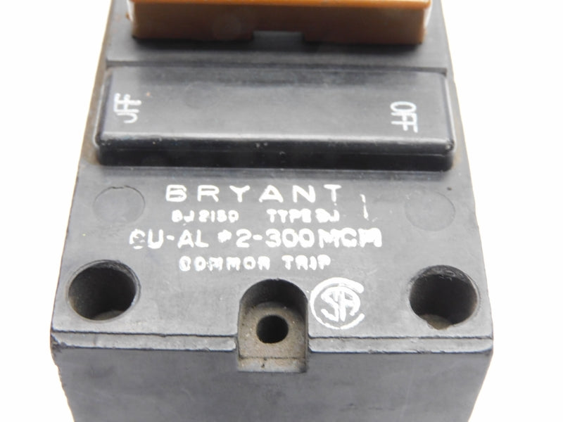 BRYANT BJ2150 150A (AS PICTURED) UNMP