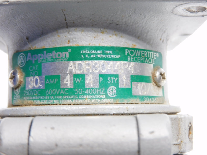 APPLETON ADR3044P4 600VAC 30A UNMP
