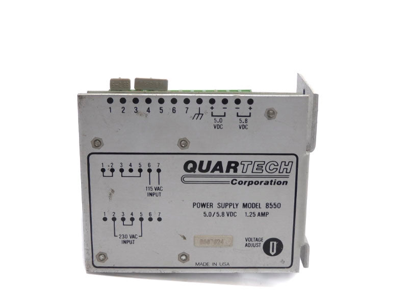 QUARTECH 8550 5.0/5.8VDC 1.25A UNMP