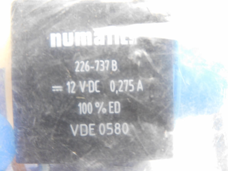 NUMATICS 226-737B 12VDC 0,275A NSMP