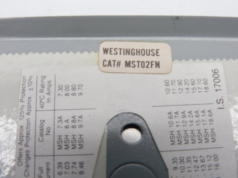 WESTINGHOUSE MST02FN 115-230VAC NSMP
