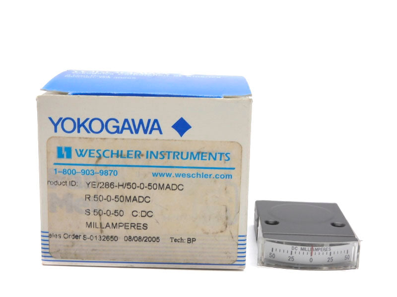 WESCHLER INSTRUMENTS YE/286-H/50-0-50MADC 50-0-50MADC NSMP